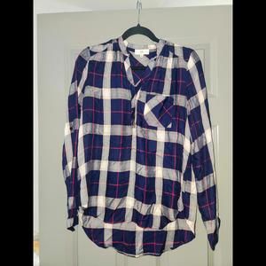 NSR Flannel, Size S, Flannel shirt without a collar
